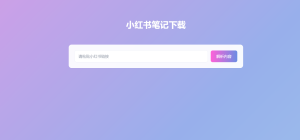 小红书笔记下载-小涛网络工作室ET资源网